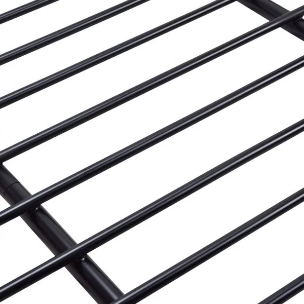 Porte-bagages en Métal pour Véhicule Haute Résistance en Acier Antirouille 120x98x16,5cm Capacité de Charge 110kg Pour Camping Barbecue Noir