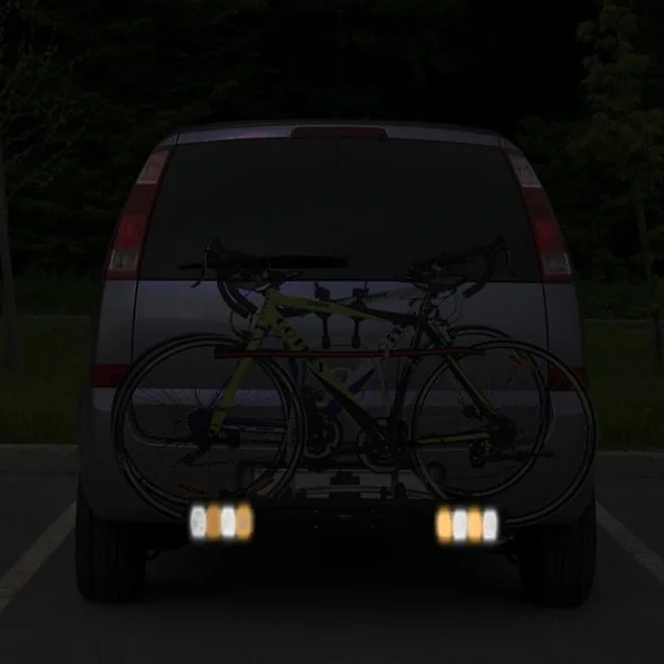 Porte-vélos pour Attelage sur SUV Berline Fourgon pour 2 Vélos Conception Intelligente de Basculement 113x72x63cm
