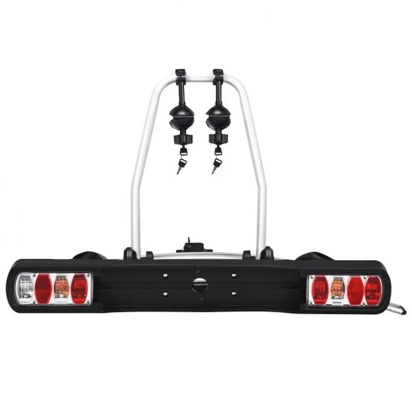 Porte-vélos pour Attelage sur SUV Berline Fourgon pour 2 Vélos Conception Intelligente de Basculement 113x72x63cm