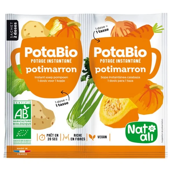 Potage instantané PotaBio potimarron sachet 2 doses