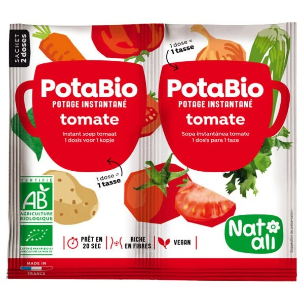 Potage instantané PotaBio tomate sachet 2 doses