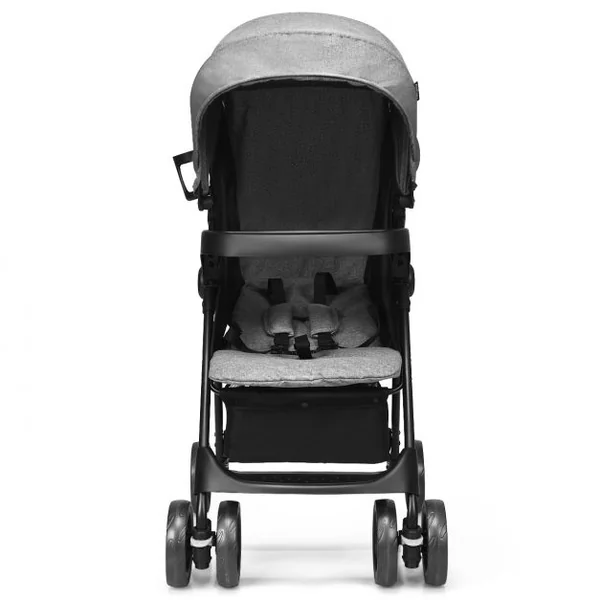 Poussette Pliable pour Bébé de 6-36 Mois avec Pare-soleil Angle de Dossier Réglable Capacité 15 Kg 76x50x107cm Gris