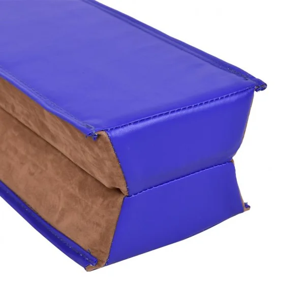 Poutre d'équilibre pliable sectionnelle Entraînement Gymnastique longueur 2,4 m largeur 10 cm hauteur 6 cm surface en suédine