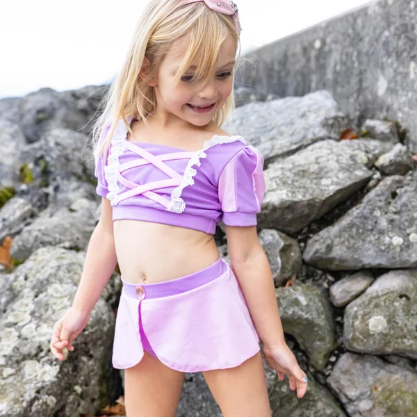 Princess two-piece swimsuit for girls