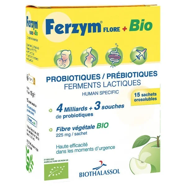 Probiotique Ferzym Flore sachet (15) 15g