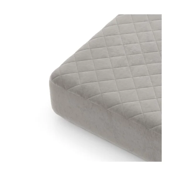 Protège-Matelas Twin/Queen/King Surmatelas en Velours avec Poche Profonde Housse de Matelas avec Rembourrage en Éponge Gris