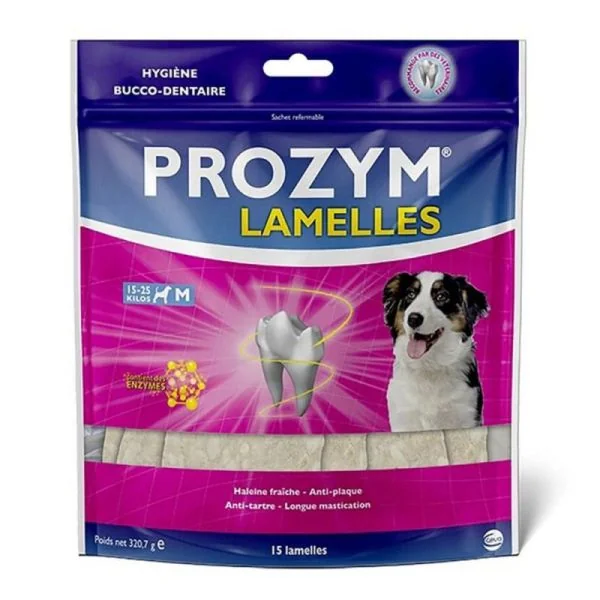 PROZYM LAMELLES M Chien de 15 à 25kg - Hygiène Bucco Dentaire