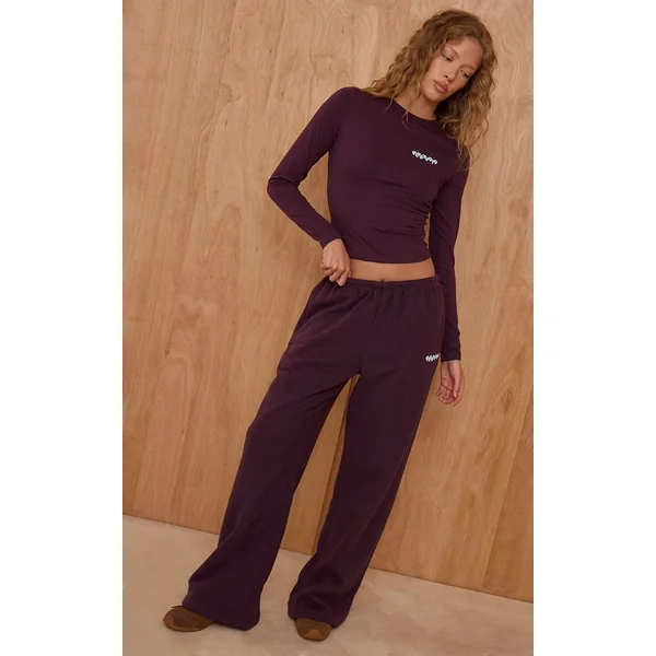 Prune Joggers Larges PLT Studio Avec Impression Bouffante