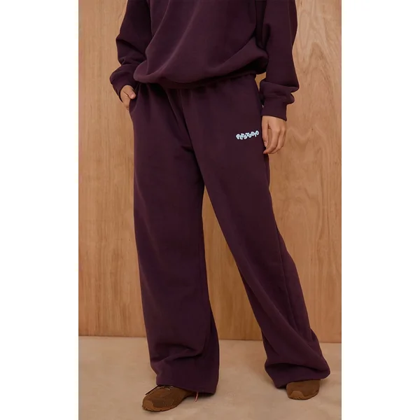 Prune Joggers Larges PLT Studio Avec Impression Bouffante