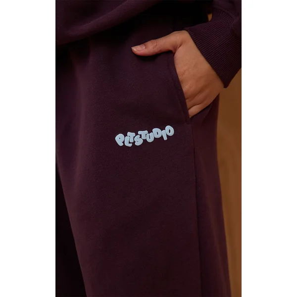 Prune Joggers Larges PLT Studio Avec Impression Bouffante