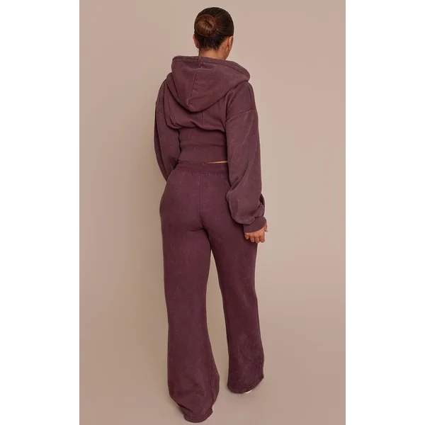 Prune Jogging Shape Droit Effet Délavé À Nouer Devant