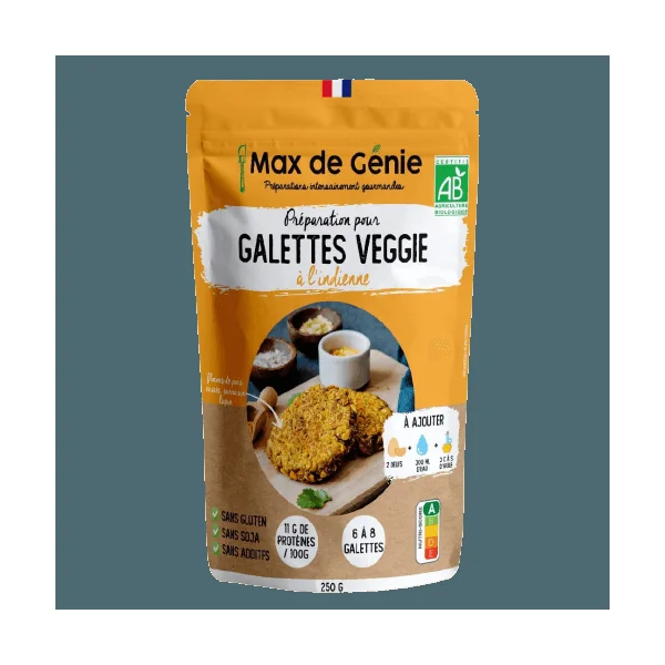 Préparation Galettes Veggie Indienne