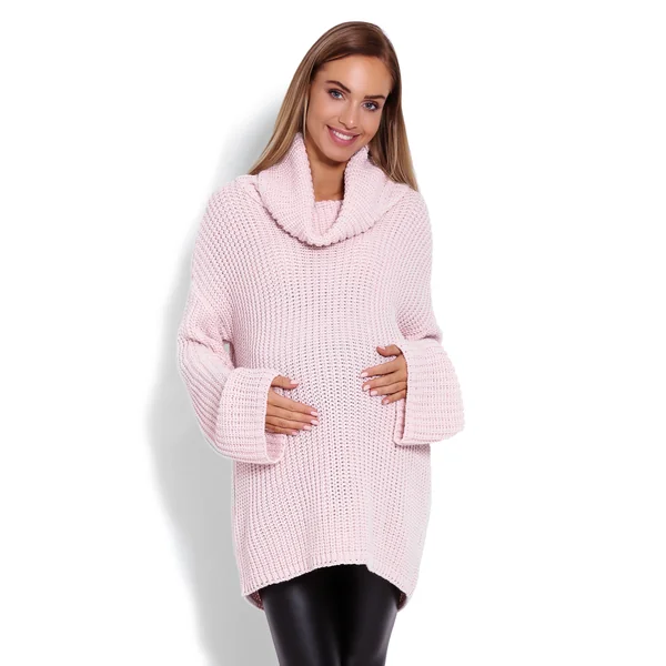 Pull de grossesse oversize - Bleu/Rose/Gris
