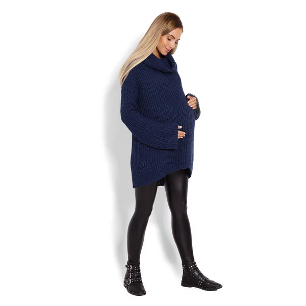 Pull de grossesse oversize - Bleu/Rose/Gris