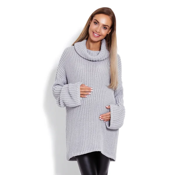 Pull de grossesse oversize - Bleu/Rose/Gris