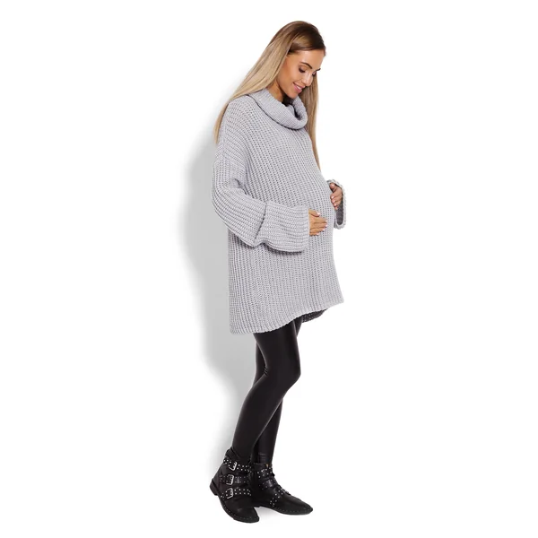 Pull de grossesse oversize - Bleu/Rose/Gris