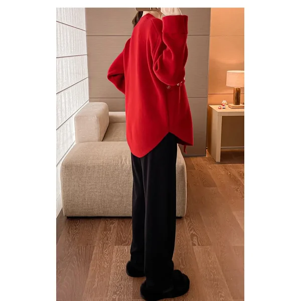 Pull Grossesse Rouge