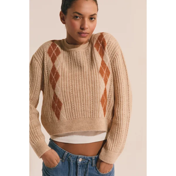 Pull à losanges