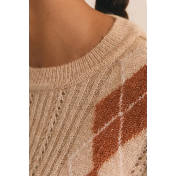 Pull à losanges
