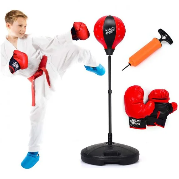 Punching Ball sur Pied pour Enfant pour Enfants gés de 5 Ans Réglable en Hauteur 81-125CM