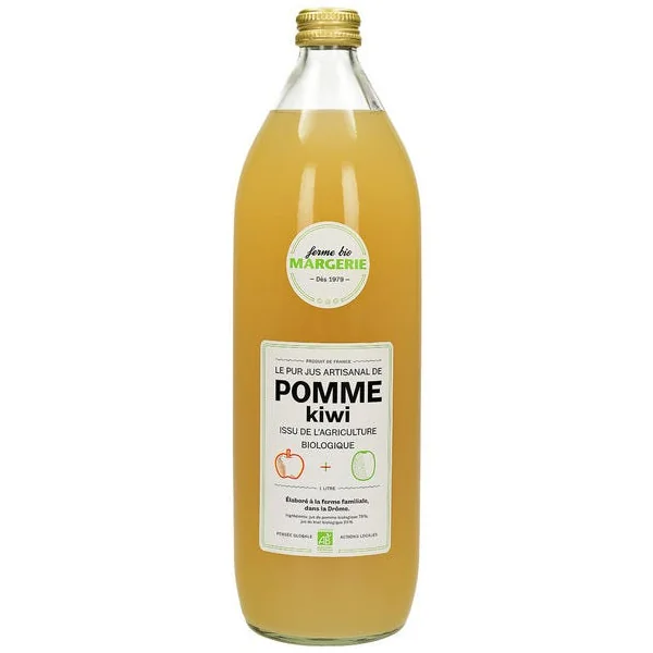 Pur jus artisanal de pomme kiwi 1L