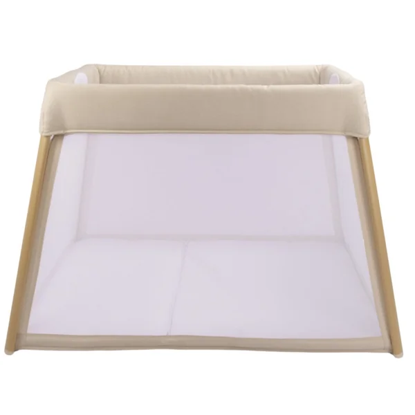 Pure White foldable travel cot for baby