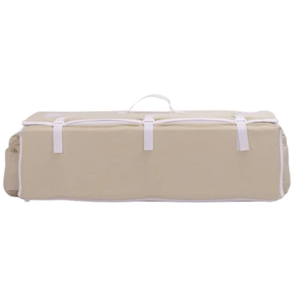 Pure White foldable travel cot for baby
