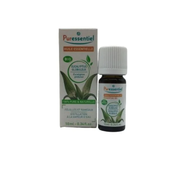 PURESSENTIEL BIO Eucalyptus globuleux 10ml - Huile Essentielle Eucalyptus globulus