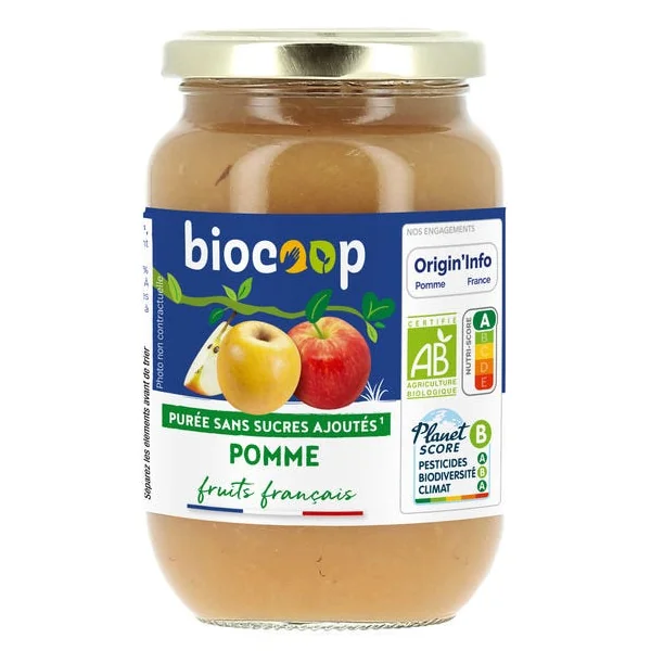Purée de pommes 375g