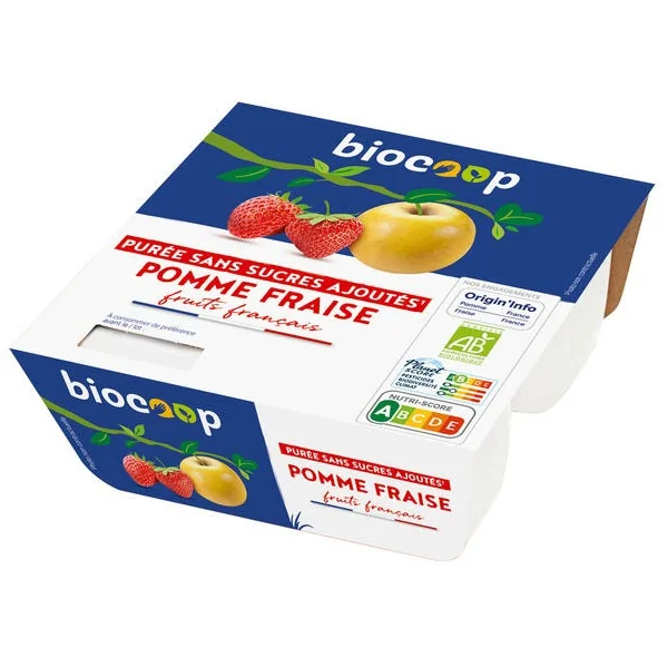 Purée pomme fraise 4x100g