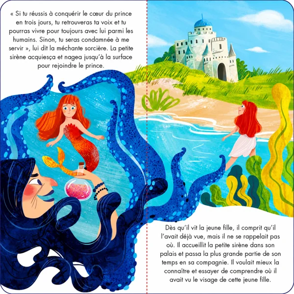 Puzzle and Disney book, 30 pieces, The Little Mermaid