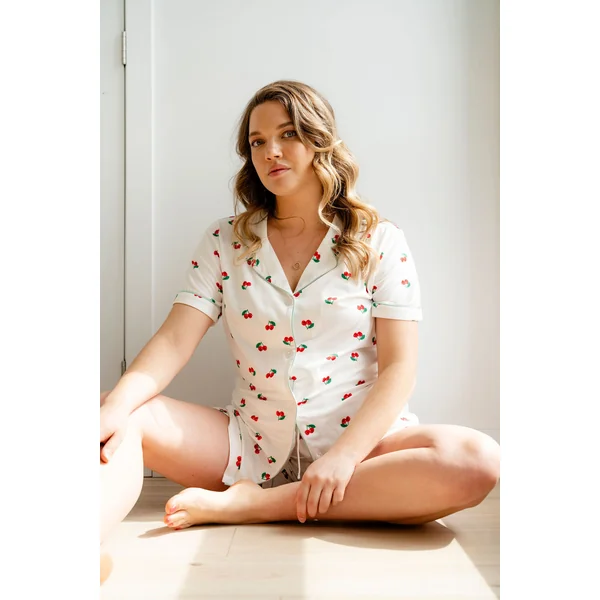 Pyjama 2 pièces - cerise