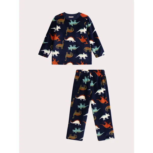 Pyjama bleu en polaire pour garçon - Soins Bébé Naturels & Produits Maman Après Naissance