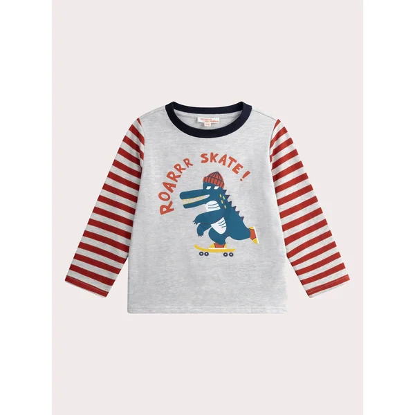 Pyjama gris chiné pour enfant garçon - Soins Bébé Naturels & Produits Maman Après Naissance