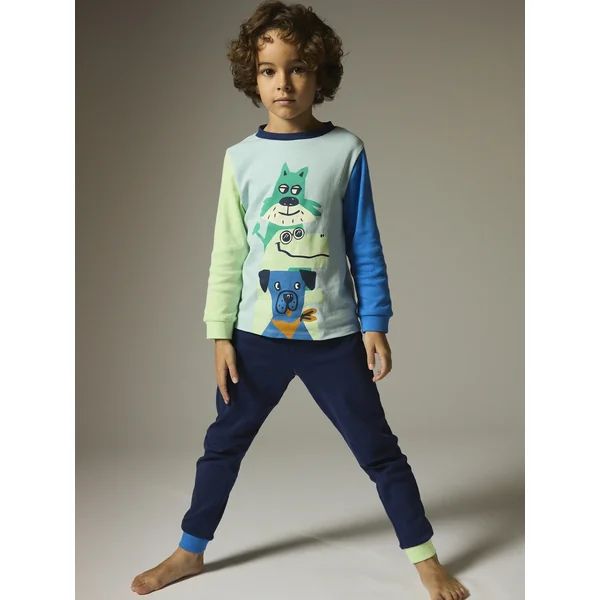 Pyjama phosphorescent bleu pour enfant garçon - Soins Bébé Naturels & Produits Maman Après Naissance