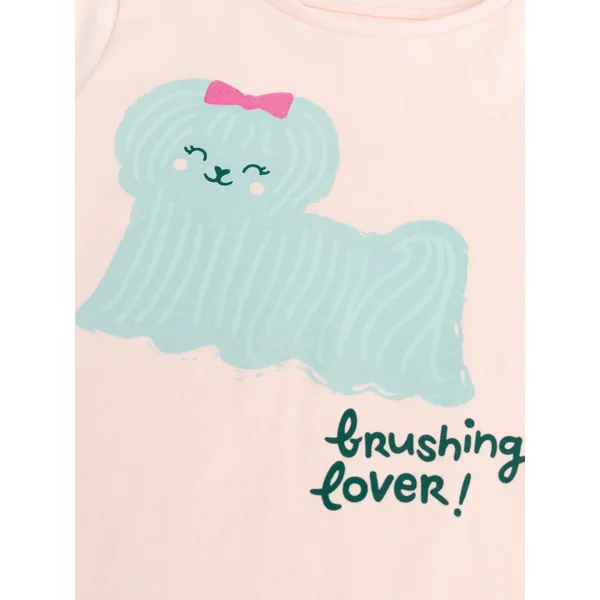 Pyjama rose chien pour enfant fille - Soins Bébé Naturels & Produits Maman Après Naissance