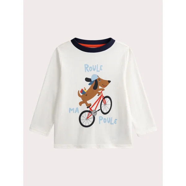 Pyjama écru chien pour enfant garçon - Soins Bébé Naturels & Produits Maman Après Naissance