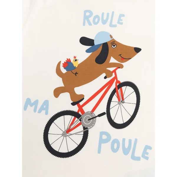 Pyjama écru chien pour enfant garçon - Soins Bébé Naturels & Produits Maman Après Naissance