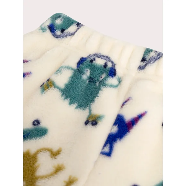 Pyjama écru en polaire pour garçon - Soins Bébé Naturels & Produits Maman Après Naissance