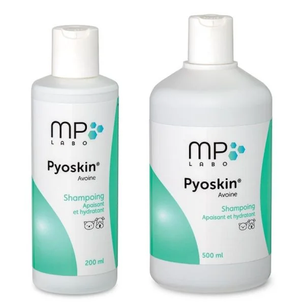 PYOSKIN AVOINE 500ml - Shampooing Apaisant et Hydratant - Chat, Chien