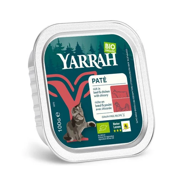 Pâté pour chat au bœuf et à la chicorée 100g