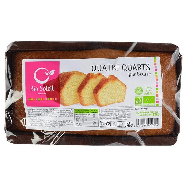 Quatre quarts pur beurre 260g