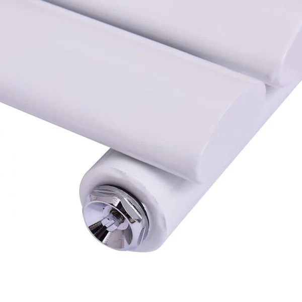 Radiateur Chauffage Central à Eau Vertical pour Chambre et Salle de Bain 6 Rangées en Acier, 160x36x5,8cm, Blanc