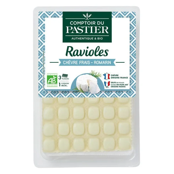 Raviole au chèvre romarin 180g