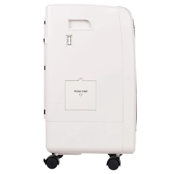Refroidisseur d’Air 75W Portable avec Télécommande Ecran LCD 3 Vitesses Minuterie 8h Réservoir d'Eau 6L 32x25x57cm