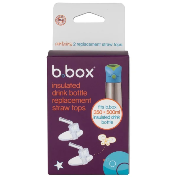 Replacement straw tips for b.box insulated bottles 350 ml and 500 ml