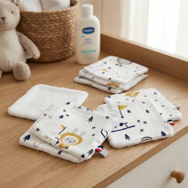 Reusable baby wipes 8-piece set Eskimo