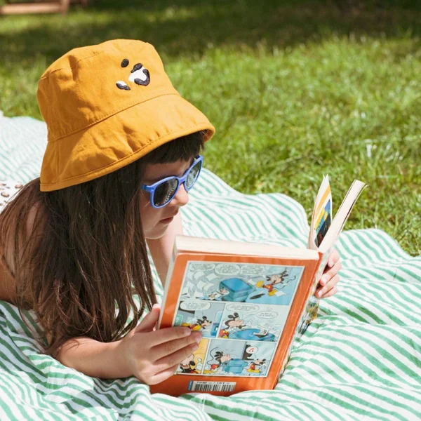 Reversible children's bucket hat upf50+ cotton