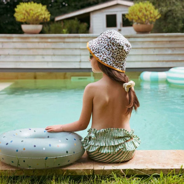 Reversible children's bucket hat upf50+ cotton