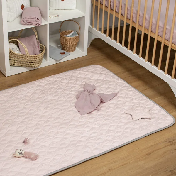 Reversible playpen and baby play mat